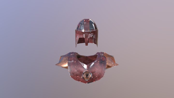 Helm and gorget house of the polar bear 3D Model