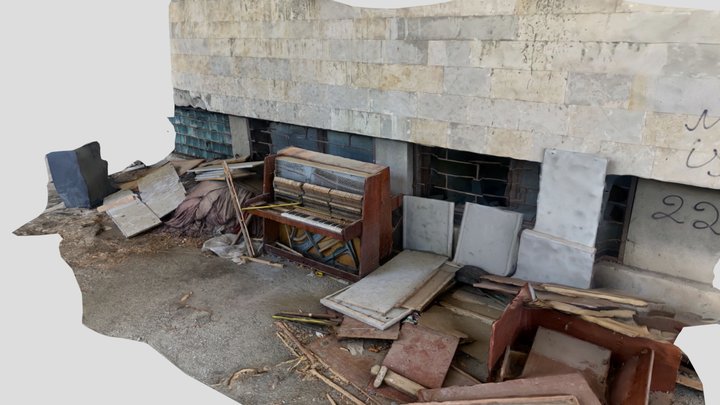Abandoned pianos 3D Model