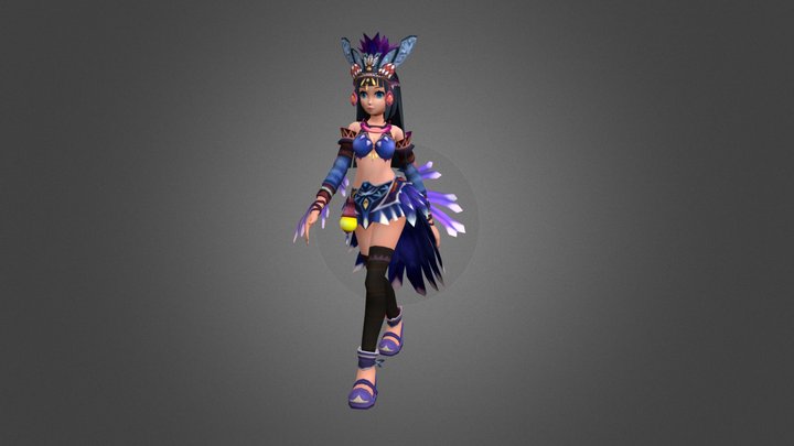 Formosan Blue Magpie 3D Model