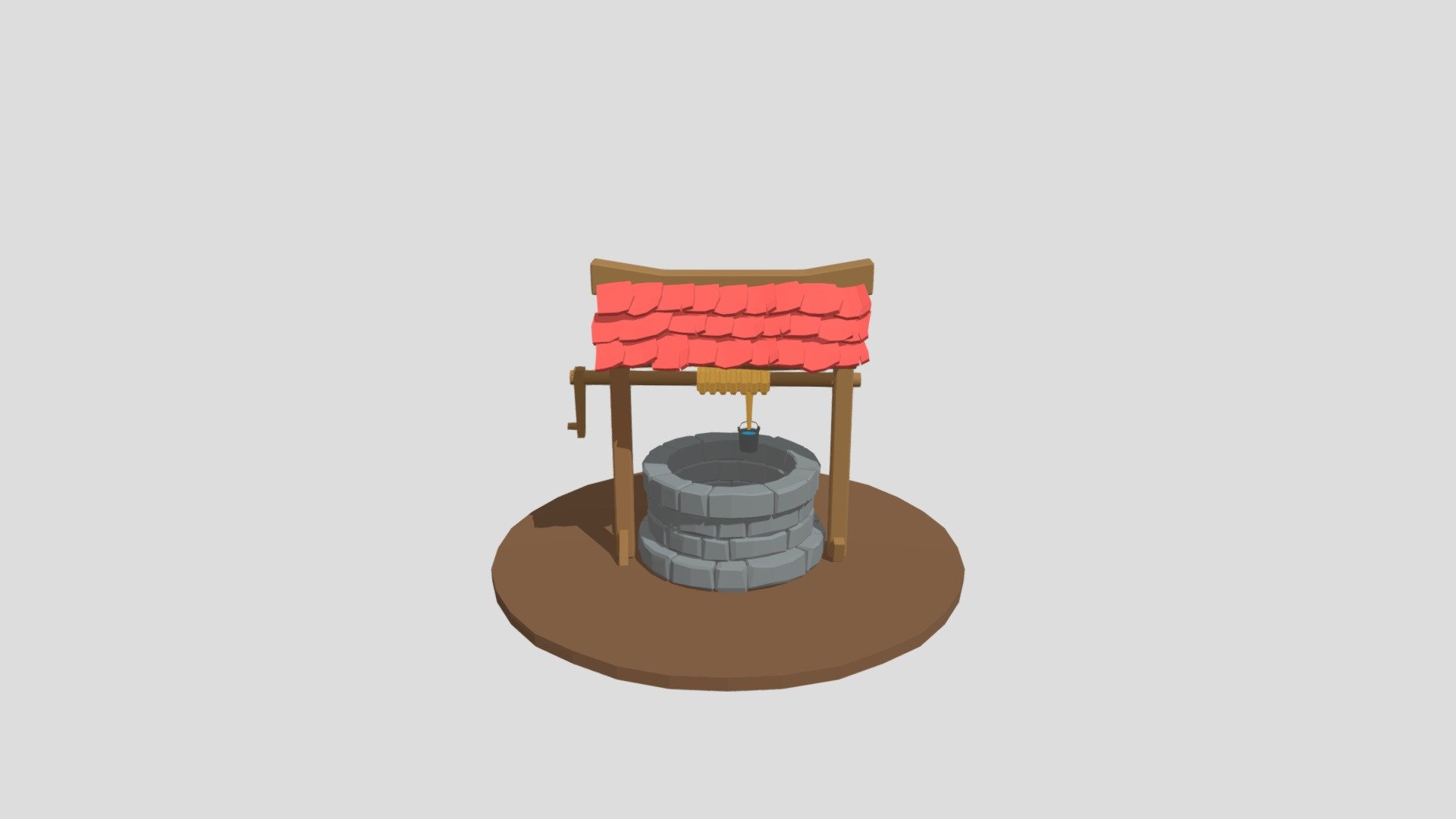 Low Poly Well - 3D model by Marc.Avalos [140247f] - Sketchfab