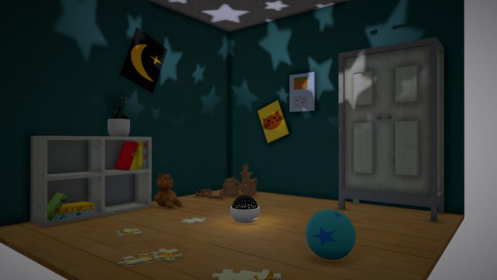 Child's Room 3D Model