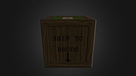 Crate 3D Model