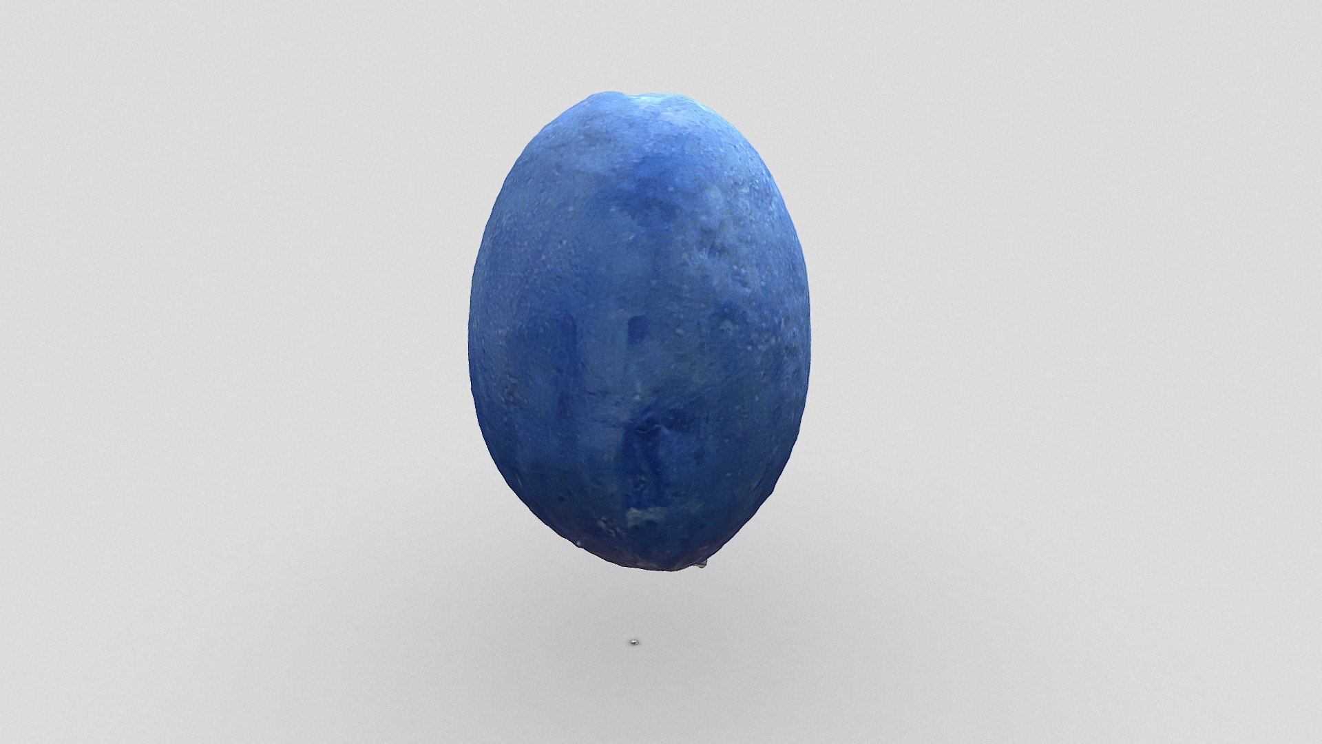 Blue egg sculpture