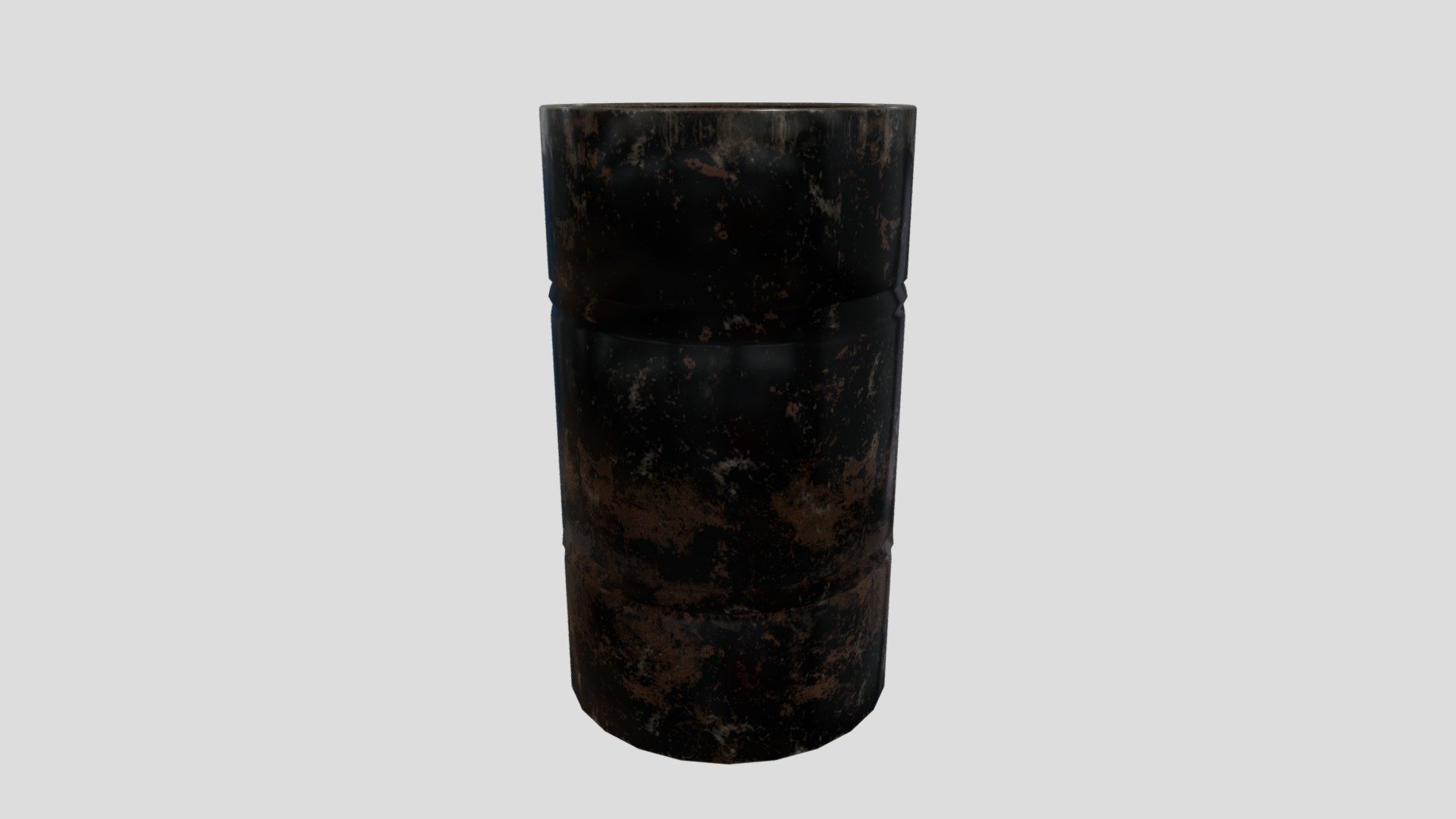 Rusty Metal Barrel