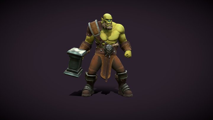 Orc ( 2 skin, 7 animation ) 3D Model