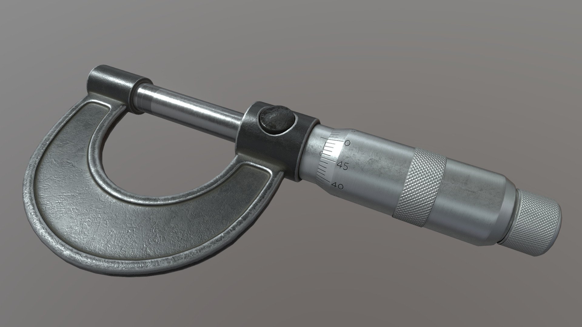Micrometer 3D model by Cherkess [140454e] Sketchfab