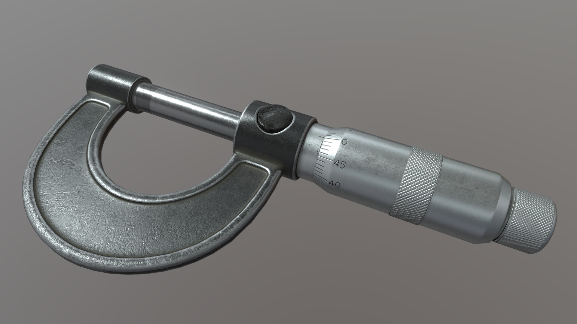 3D model Micrometer - This is a 3D model of the Micrometer. The 3D model is about a close-up of a stethoscope.
