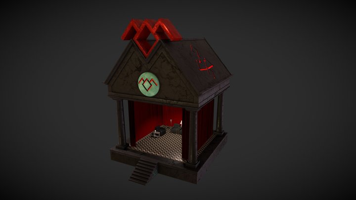The Black Lodge mausoleum 3D Model