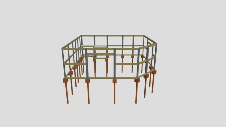 3D GALPÃO GR 3D Model