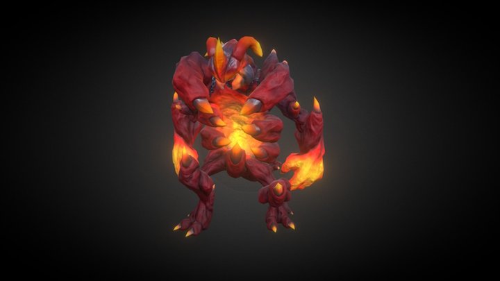 Hellbound Golem 3D Model