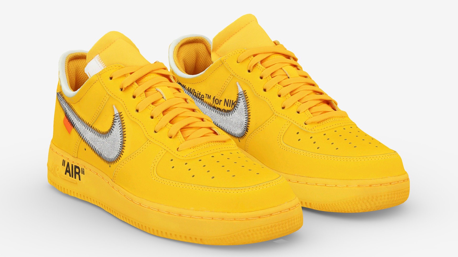 Nike Air Force 1 one x OFF-WHITE - Buy Royalty Free 3D model by Vincent ...