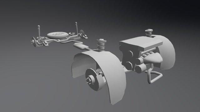 Volkswagen Golf Mk.VII Subframes 3D Model