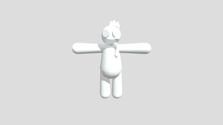 Blue Rainbow friends 3D Model