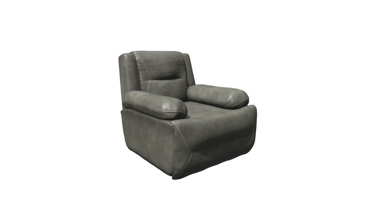 Hannah Gray Manual Motion Recliner 3D Model