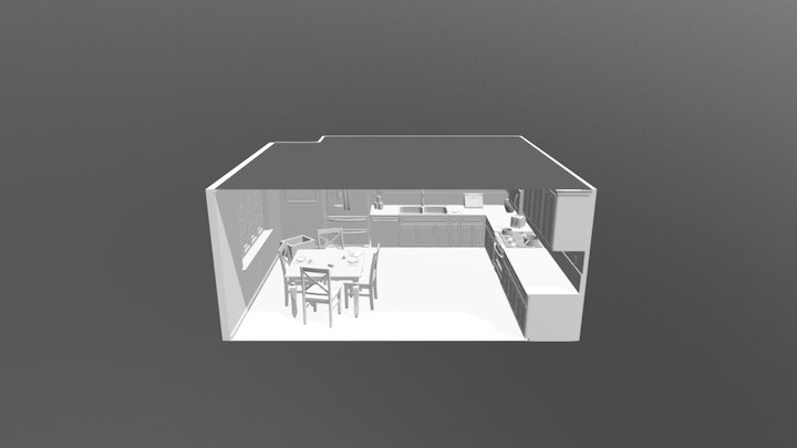 Finished Kitchen 3D Model