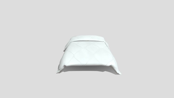 Single Bed Blanket 3D Model