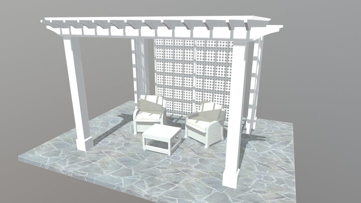 Kineo Pergola 3D Model