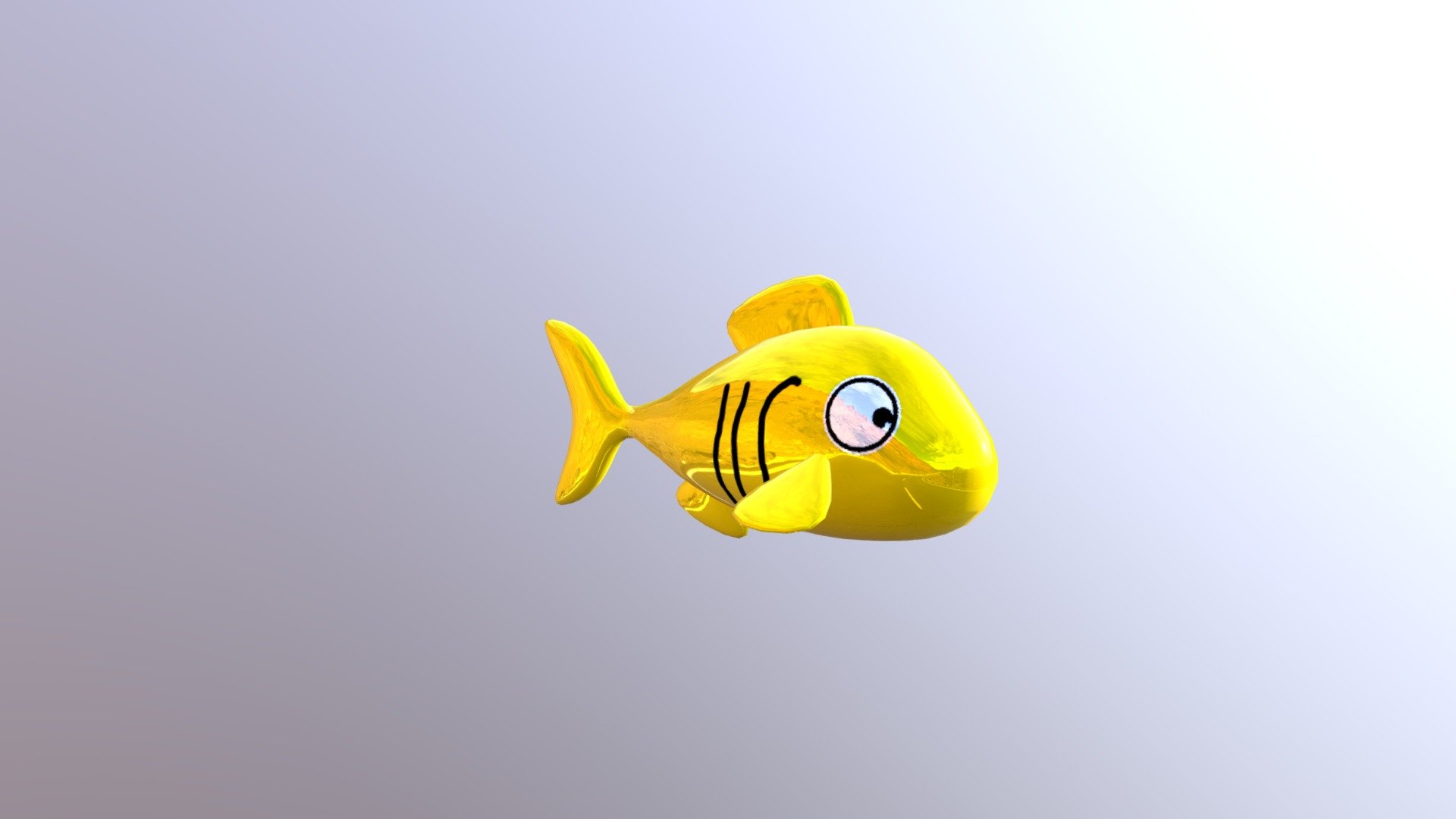 yellow Fish 3d model