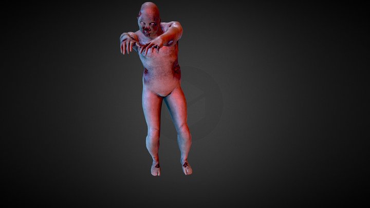 Zombie (Poly Count Reduced) 3D Model