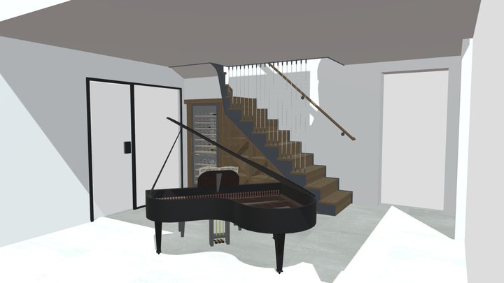 Calderhead 2nd stair 3D Model