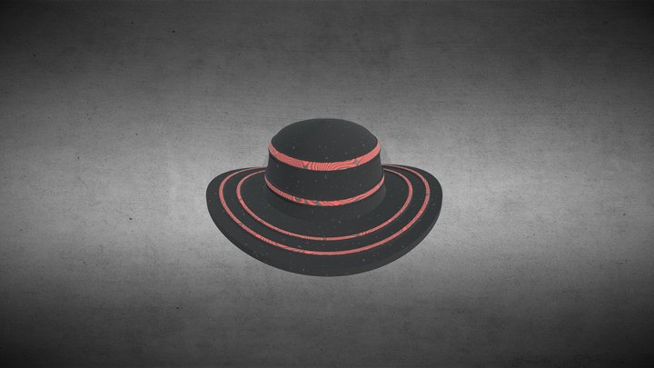 Cow Boy Hat 3D Model