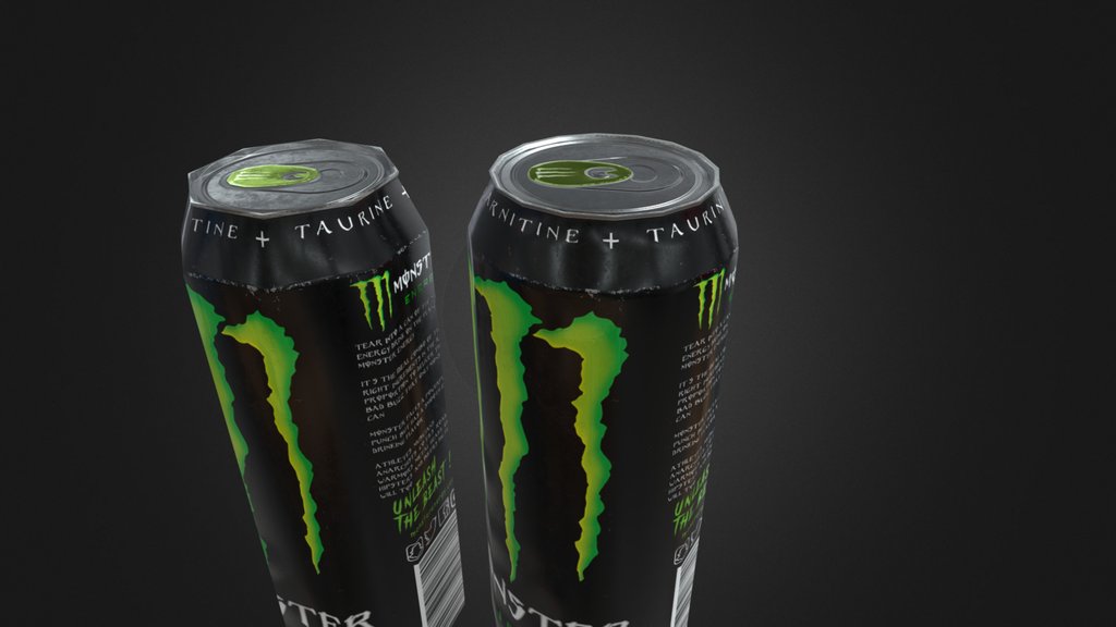 Monster Can [Upgraded] Low and Mid-Poly