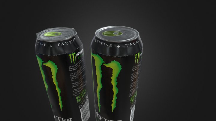 Monster Can [Upgraded] Low and Mid-Poly