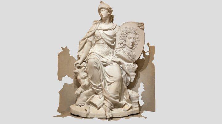 Plâtre Wall Louvre 3D Model