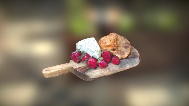 Cheese Plate 3D Model