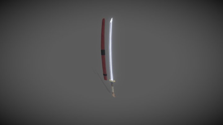Katana Lightsaber Concept 3D Model