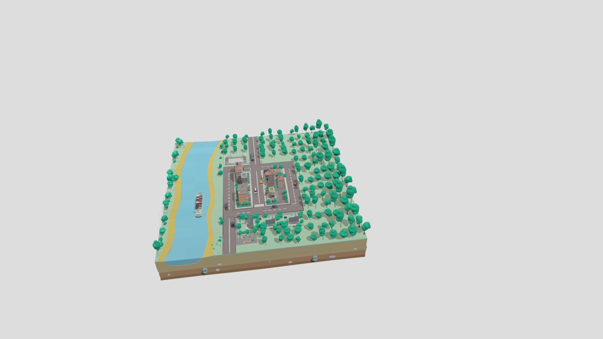 Cartoon Lowpoly City Pack-666