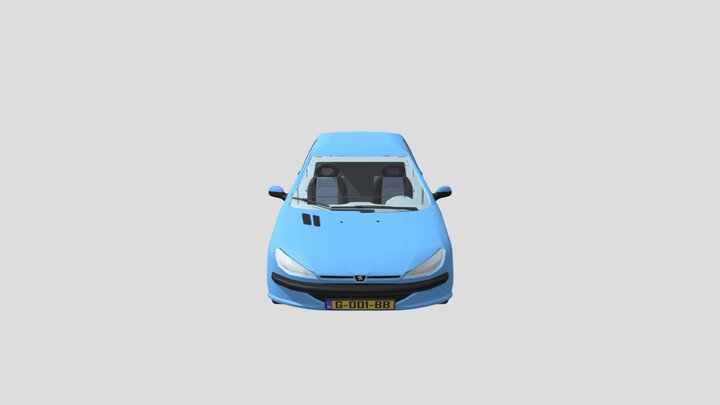 Peugeot_206 3D Model