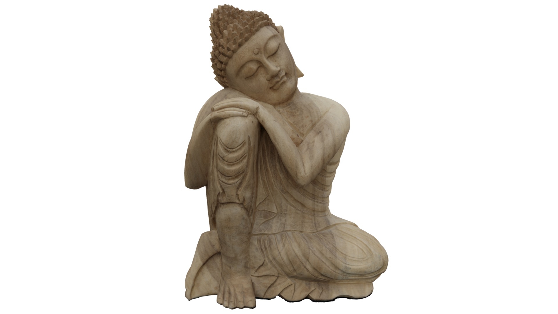 3D model Resting Buddha - This is a 3D model of the Resting Buddha. The 3D model is about a statue of a person.