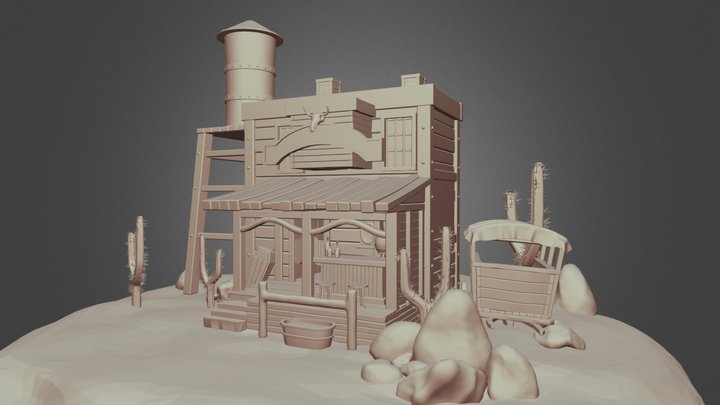 Wild West Model 3D Model