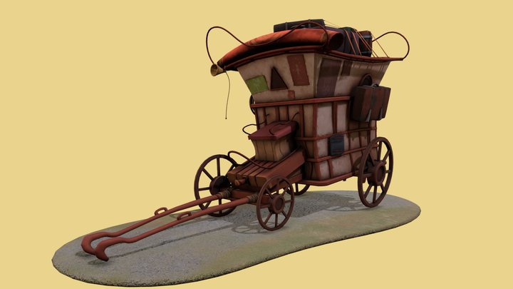 Magical cart 3D Model