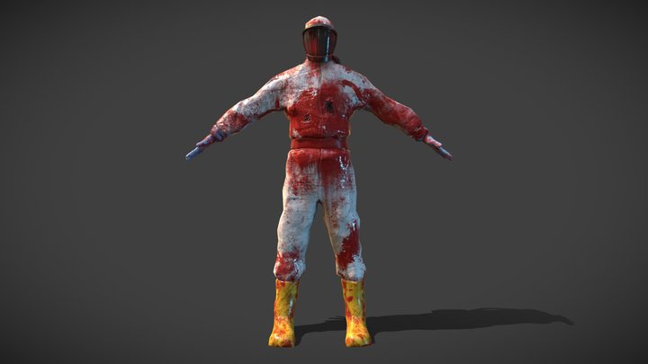 Horror Corpse 3D Model