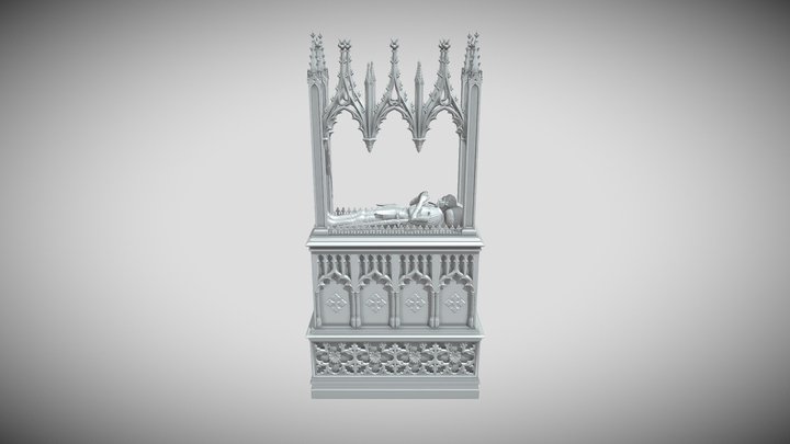 Gothic Tomb 3D Model