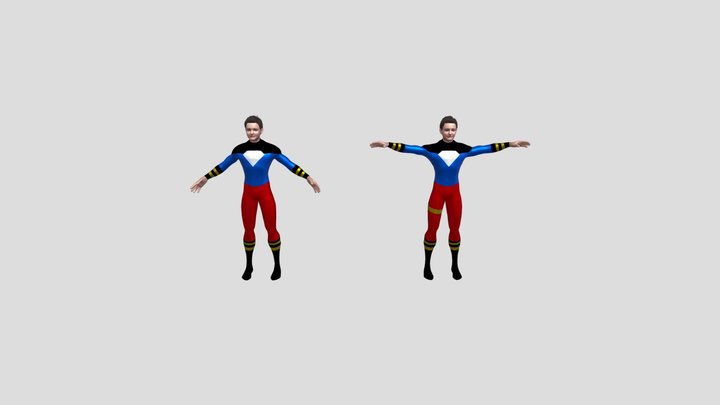 Superboy 3D Model