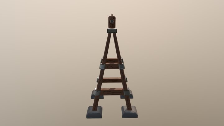 Stylized Windmill 3D Model 3D Model