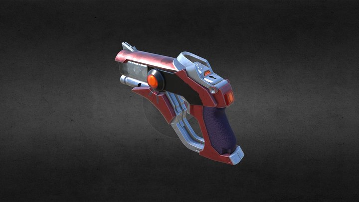 Mercy's Pistol From Overwatch - Stylized 3D Model