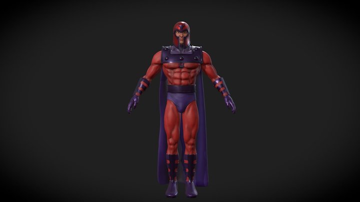 Magneto - T pose 3D Model