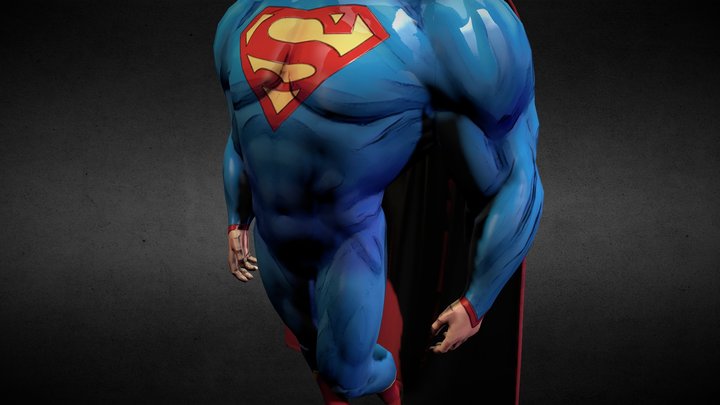 Superman 3D Model