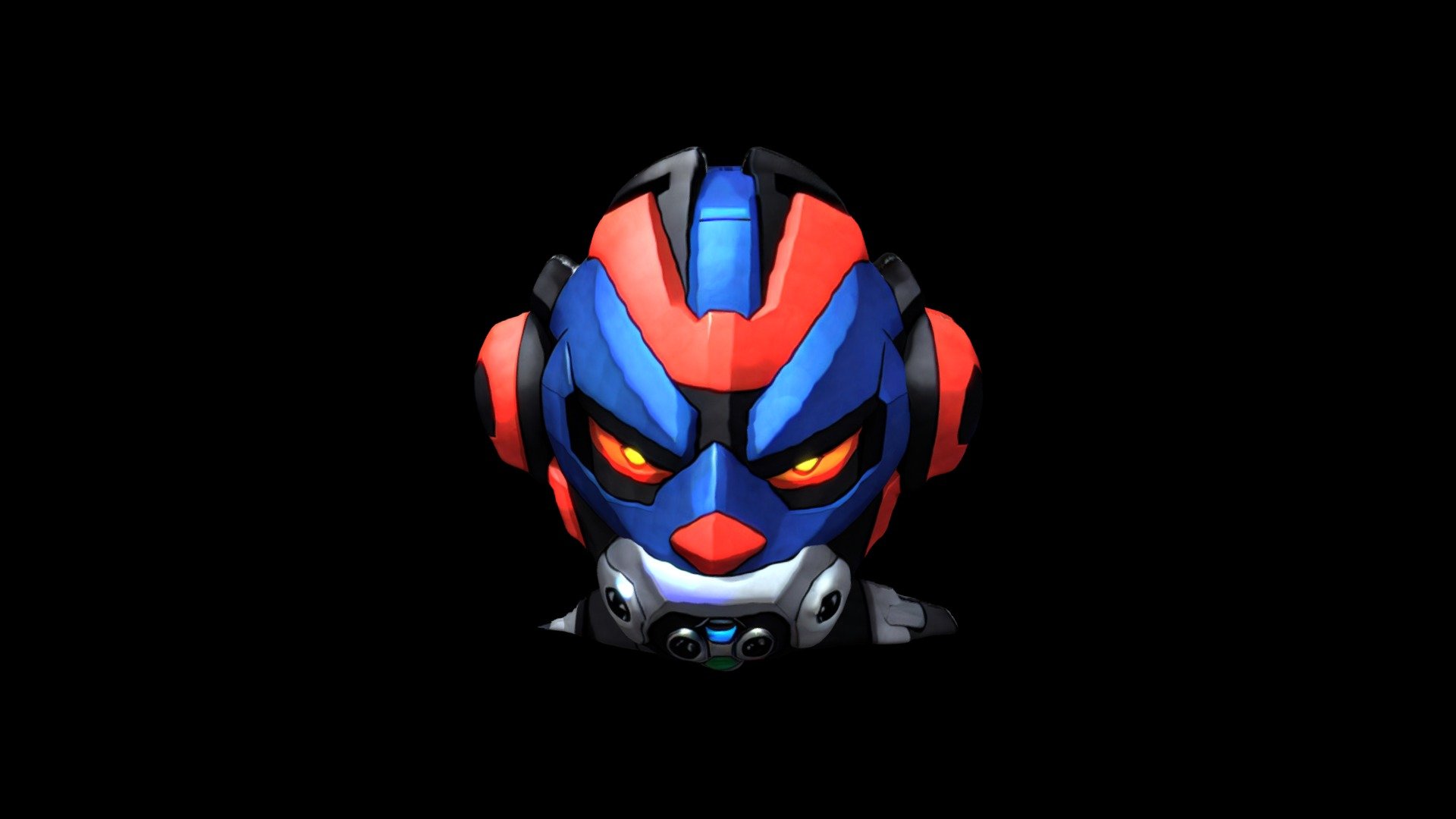 Helmet Mask Robot Cartoon 1097 - Download Free 3D model by klrxyz ...