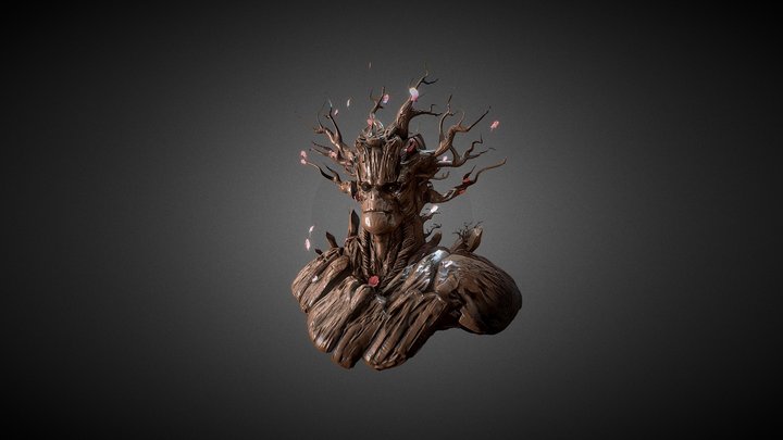 Groot Of The North Sculpture 3D Model