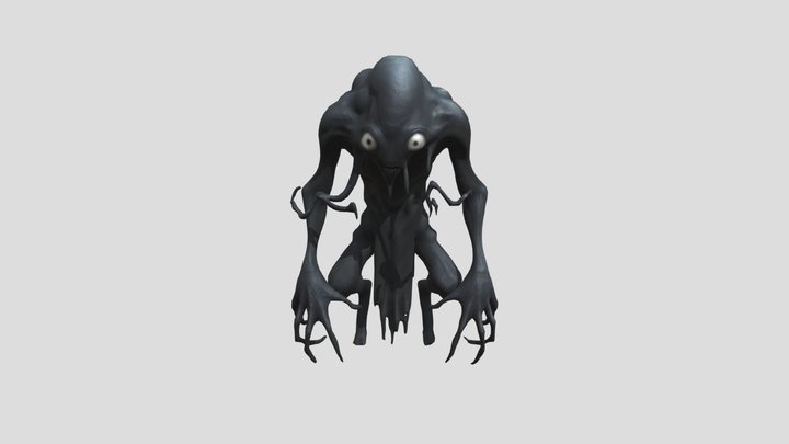 black moster for horror 3D Model