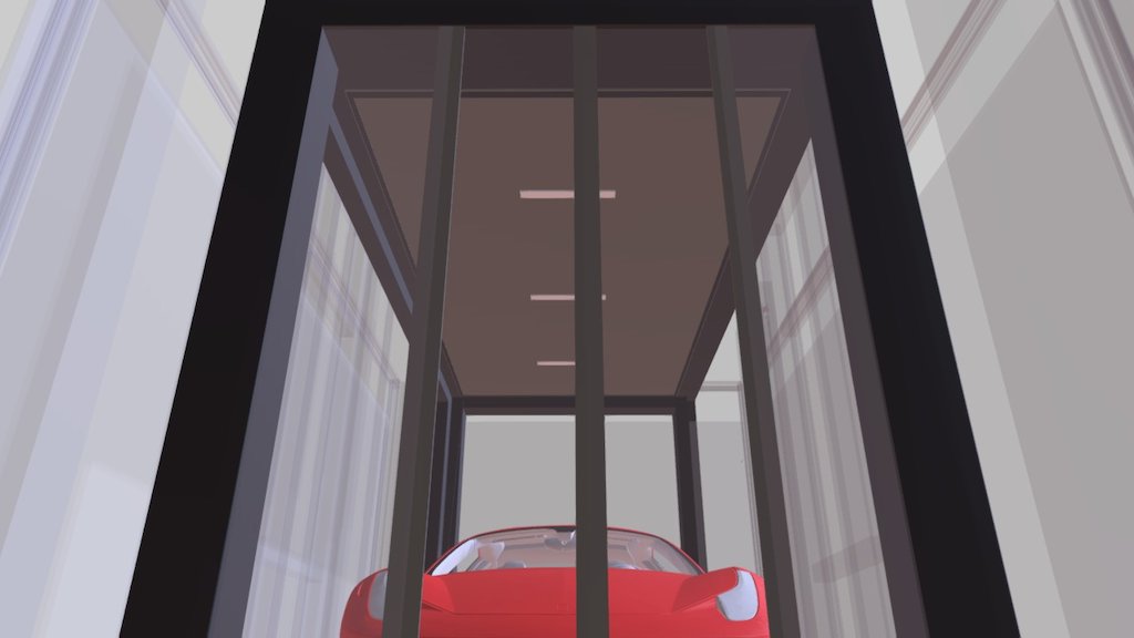 Car Elevator Rooftop Type B - 3D Model By Kairoselevator [142186f ...