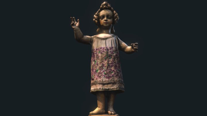 Religious figure of the Christ child 3D Model