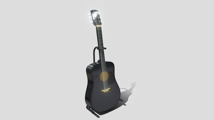 Fender Squirer guitar 3D Model