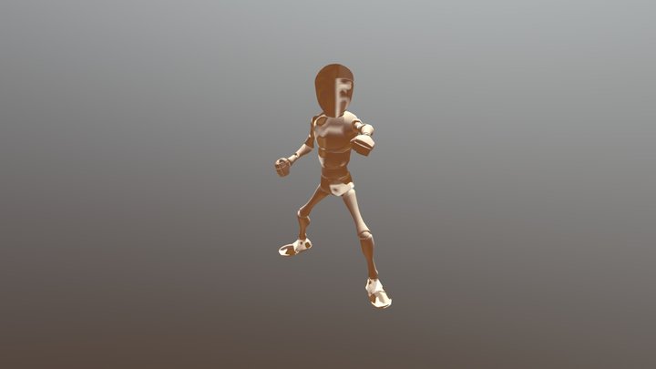 Punching Animation 3D Model