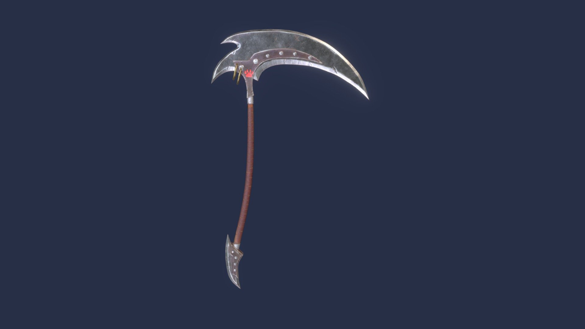 3d model double scythe